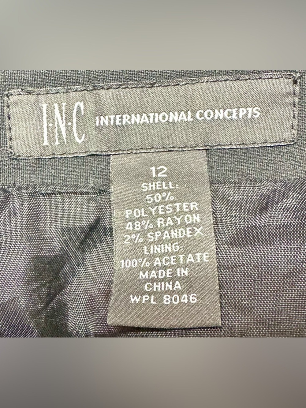 Inc International Concepts Black Flared Hem Tulip/Mermaid Midi Skirt - Picture 5 of 6